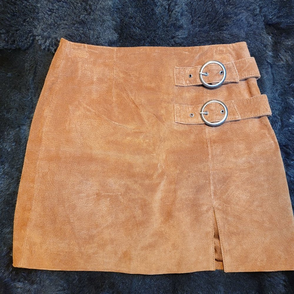 Suede Mini Skirt